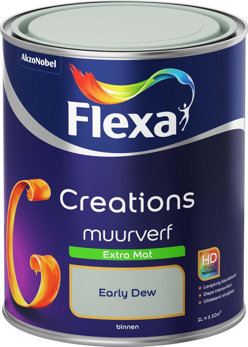 Flexa Creations - Muurverf Extra Mat - Early Dew - 1 liter