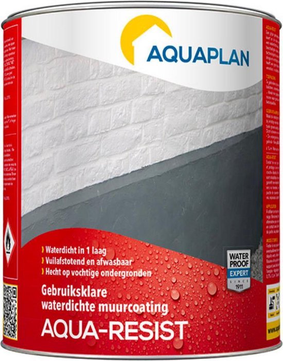 Aquaplan Aqua-Resist waterdichte muurcoating 0,75l