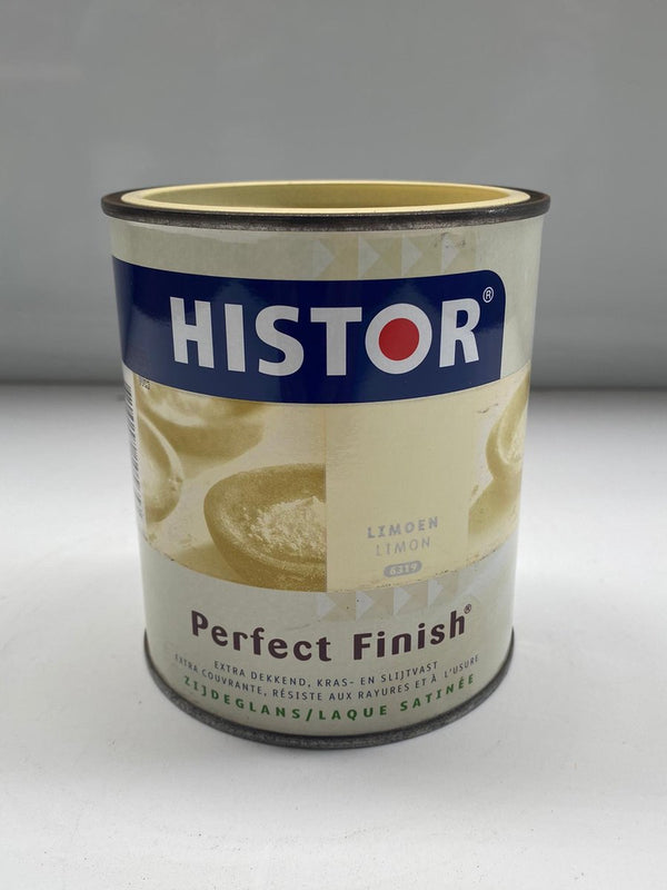 HISTOR - Perfect Finish - Zijdeglans LAK - Houtverf 0.75L "LIMOEN 6319"