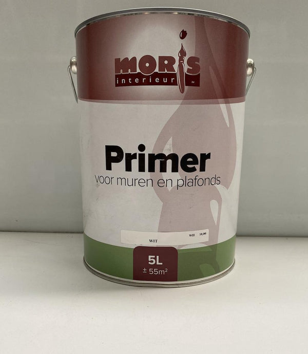 Moris interieur primer voor muren en plafond-5l-wit