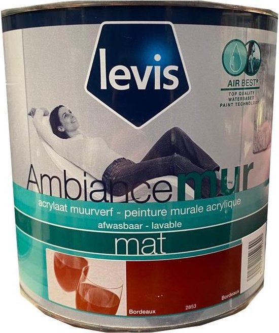 Levis Ambiance Mur Mat - Bordeaux - 2.5L