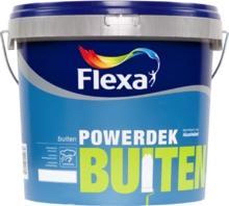 Flexa Powerdek - Muurverf voor buiten - 1L - Stralend Wit