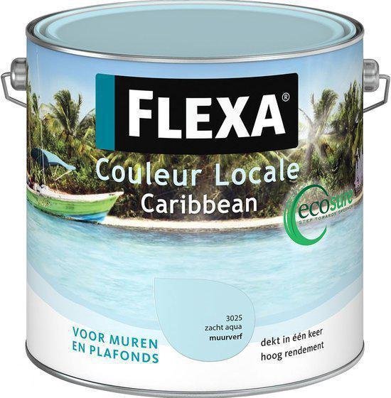 Flexa Couleur Locale Muurverf Ecosure Caribbean 2.5 L 3525 Midden Aqua