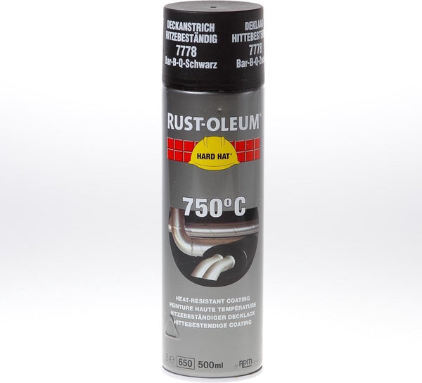 spray-lak 500ml hittebestendig 750 graden celcius zwart (1st