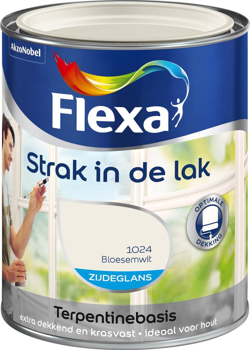 Flexa Strak In De Lak Zijdeglans - Bloesemwit - 0,25 liter