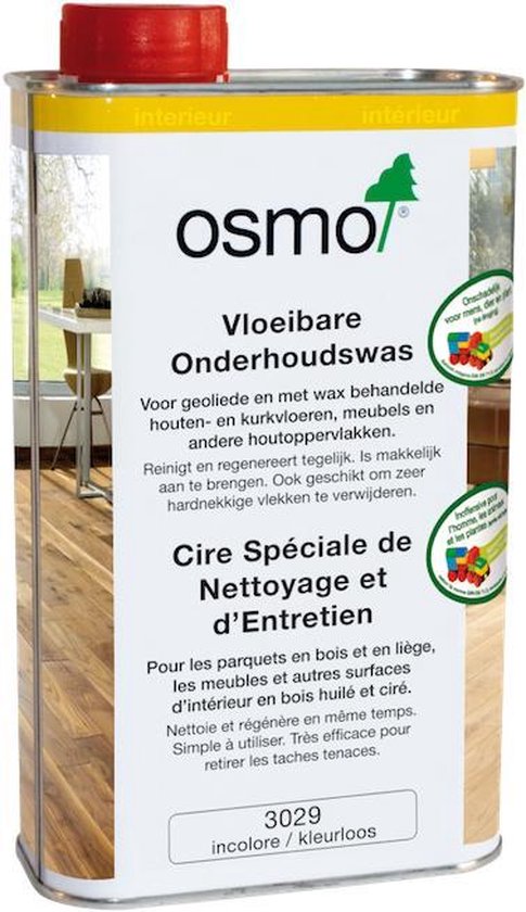 Osmo Onderhoudswas 3029 Kleurloos - 0,5 Liter