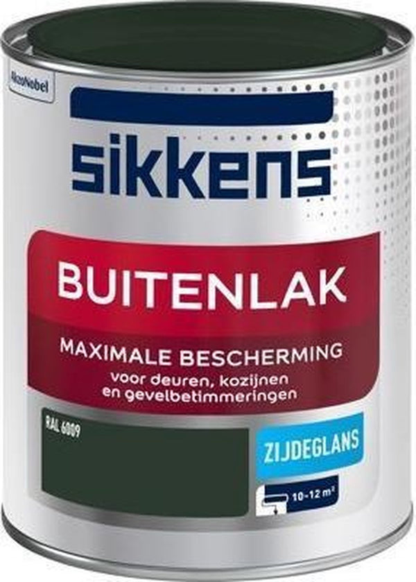 SIKKENS BUITENLAK ZIJDEGLANS RAL 6009 0,75L