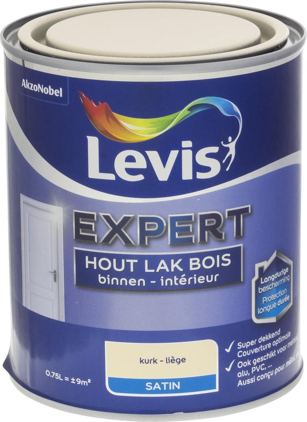 Levis Expert Lak Binnen - Satin - Kurk - 0.75L