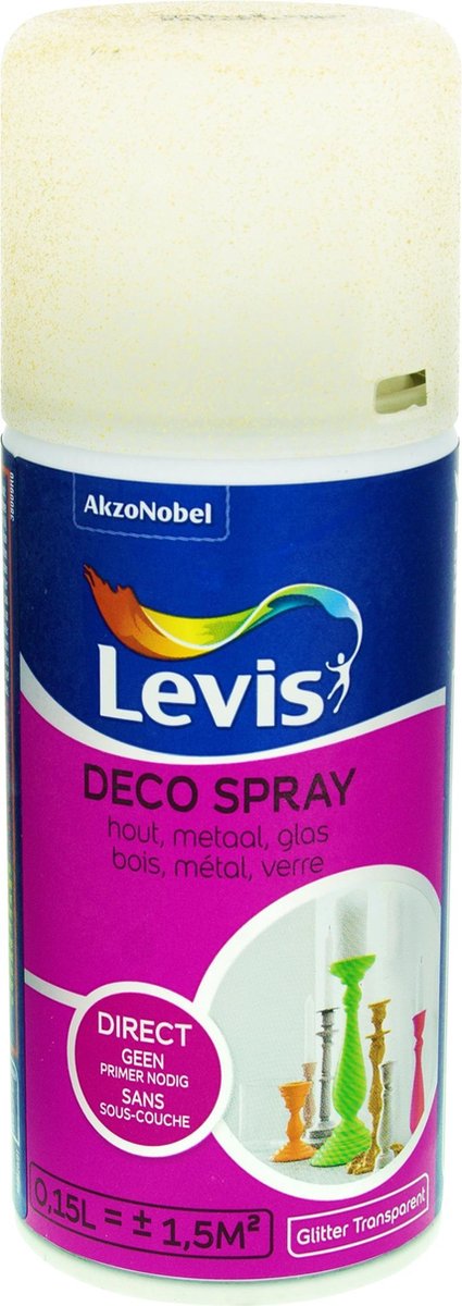 Levis Deco Spray - Glitter - Gold - 0,15L