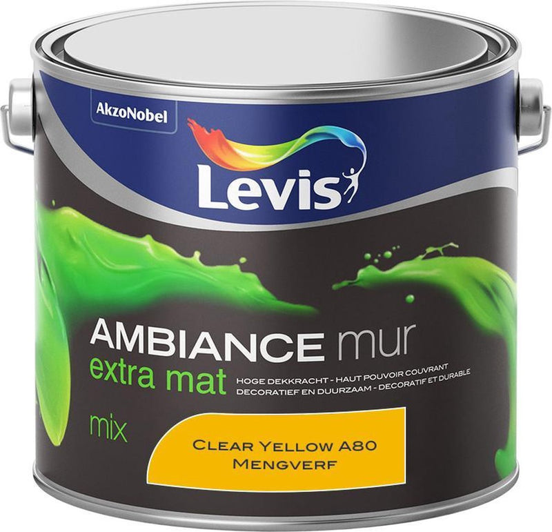 Levis Ambiance Muurverf - Extra Mat - Clear Yellow A80 - 2,5 L