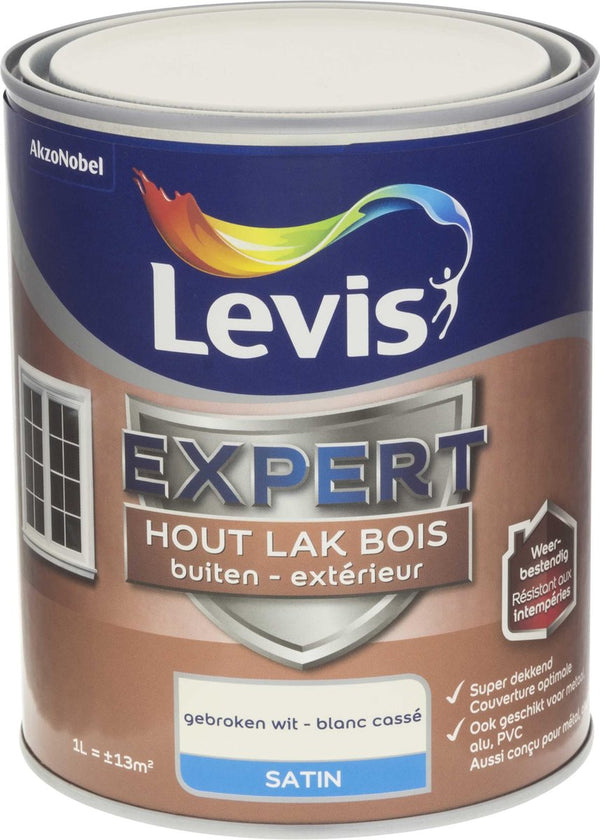 Levis Expert - Lak Buiten - Satin - Gebroken Wit - 1L