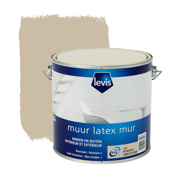 Levis Muur Latex mat rijnzand 2,5 L