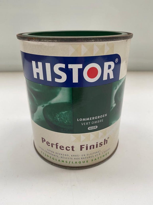 HISTOR - Perfect Finish - Zijdeglans LAK - Houtverf 0.75L "LOMMERGROEN 6429"