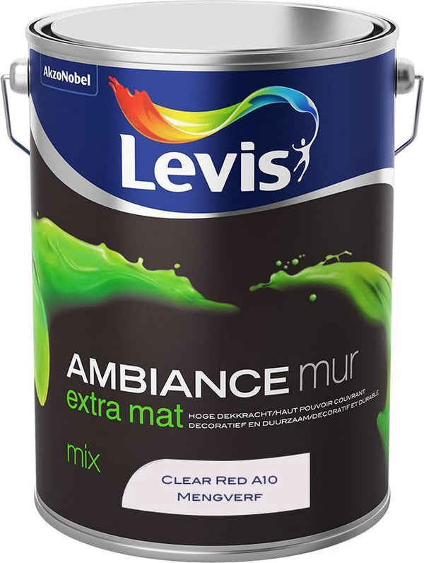 Levis Ambiance Muurverf - Extra Mat - Clear Red B30 - 5 L