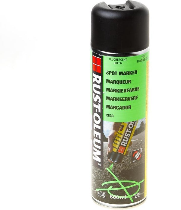 Rust-Oleum Spuitverf markeerspray fluorecerend groen 2833 500ml