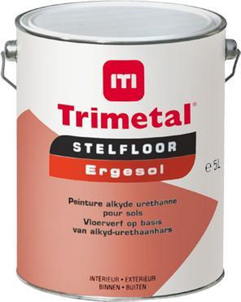 Trimetal Stelfloor Ergesol - Binnen/buiten Vloerverf - Wit - 5L