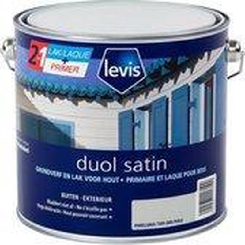 Levis Duol Hout Primer en lak - Parelgrijs - Satin - 2.5L