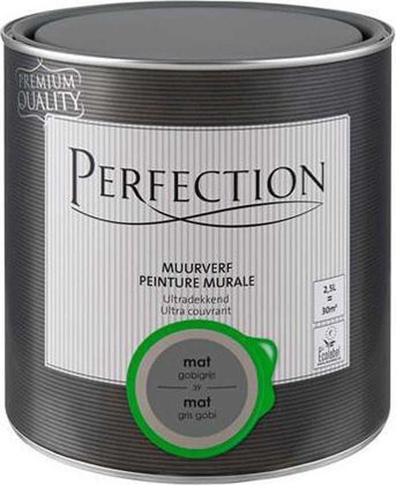 Perfection muurverf gobi grijs mat 2,5L