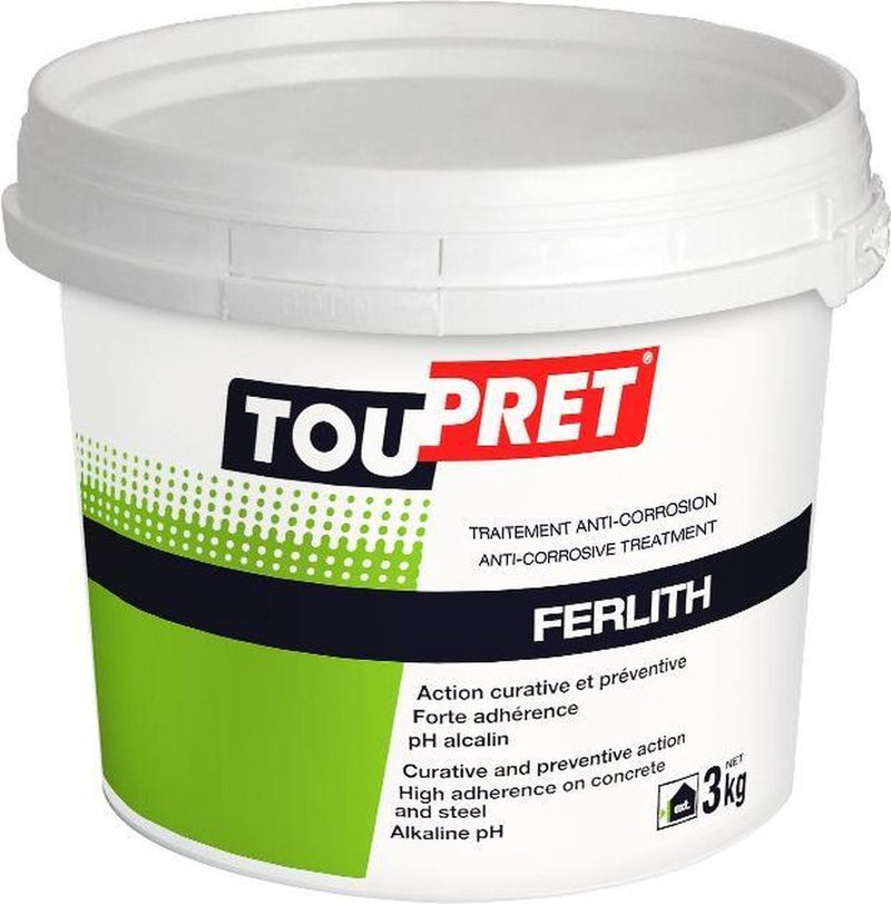 TouPret Ferlith | Anti-roestbehandeling - bescherming van wapeningsijzer 3KG