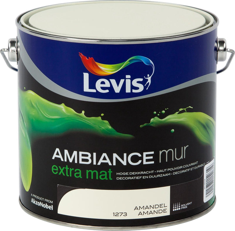 Levis Ambiance Muurverf - Extra Mat - Leliewit - 2,5L