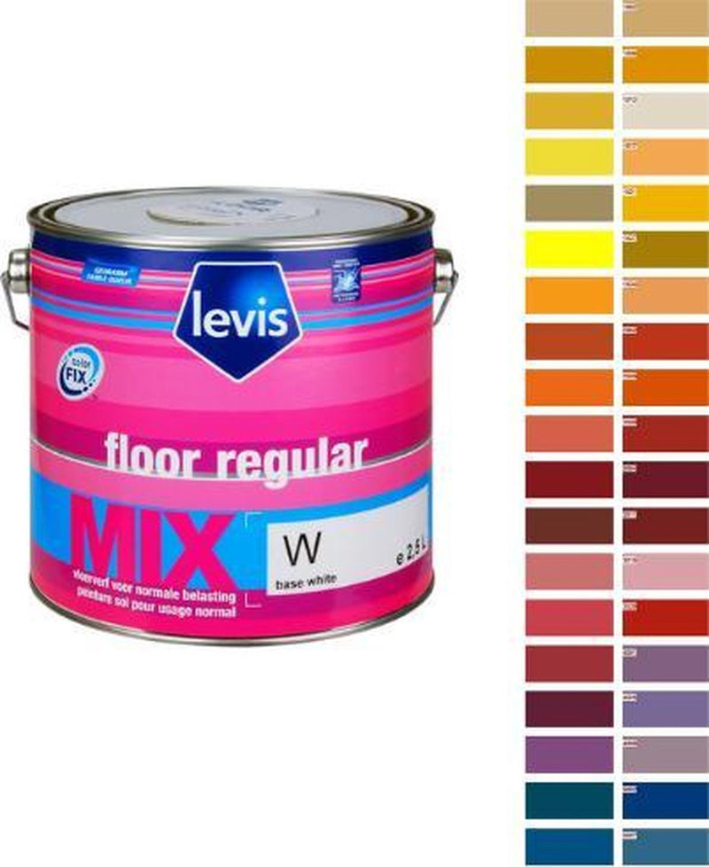 Levis Floor Regular -RAL 3018-Aardbeirood-2.5l