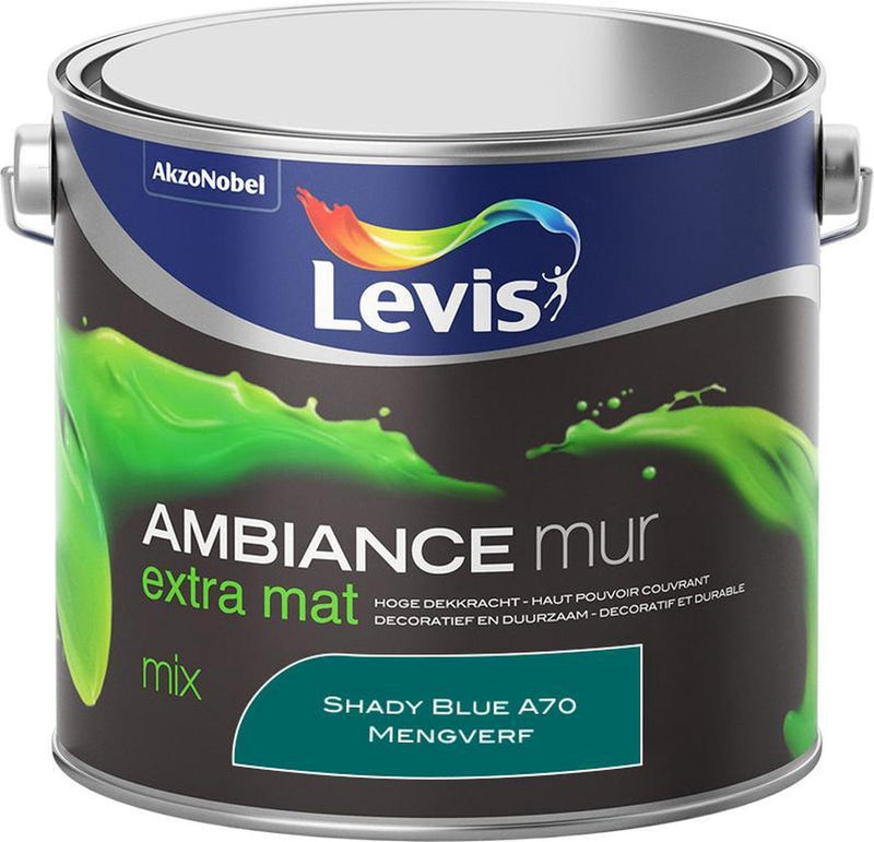 Levis Ambiance Muurverf - Extra Mat - Shady Blue A70 - 2,5L