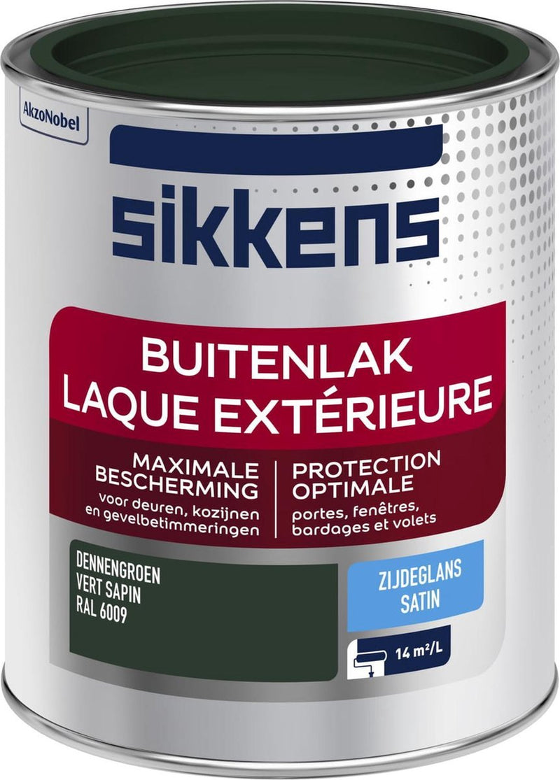 SIKKENS BUITENLAK ZIJDEGLANS RAL 6009 0,75L