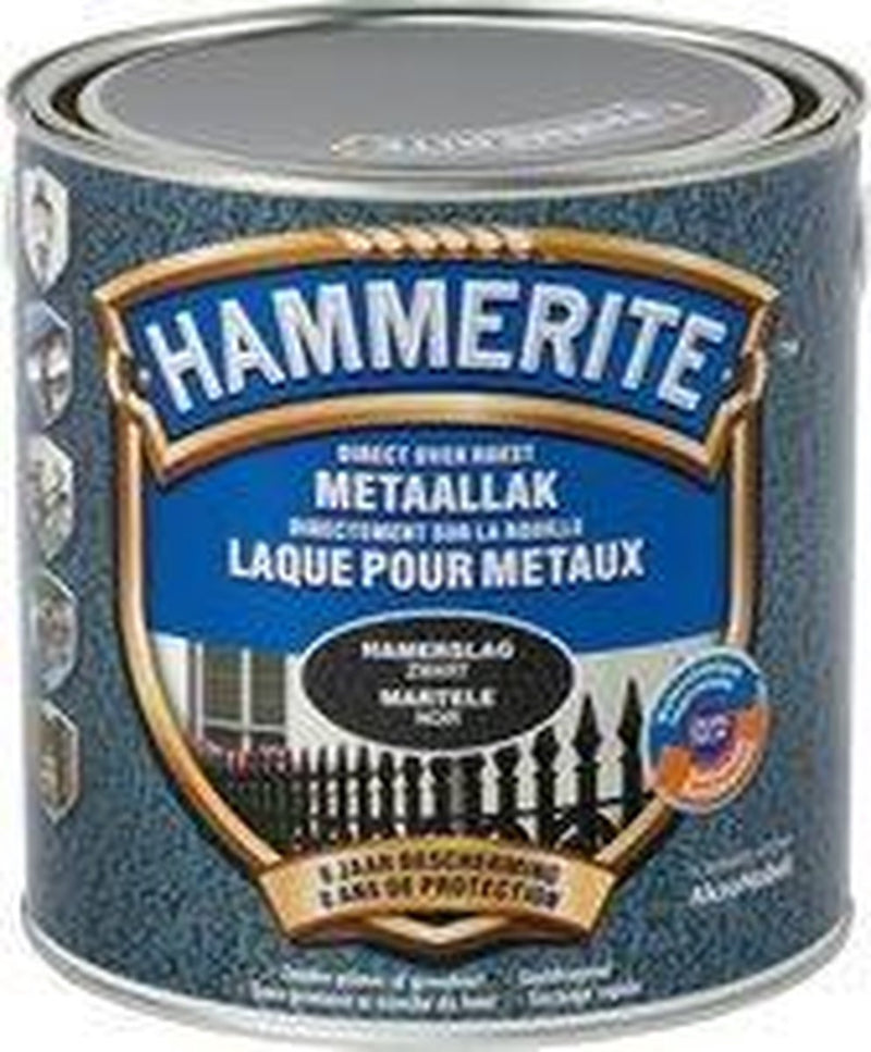 Hammerite Metaallak - Hamerslag - Zwart - 2.5L