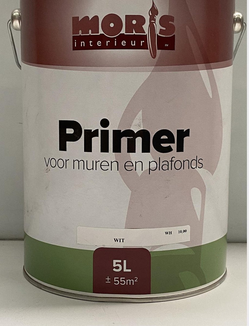 Moris interieur primer voor muren en plafond-5l-wit