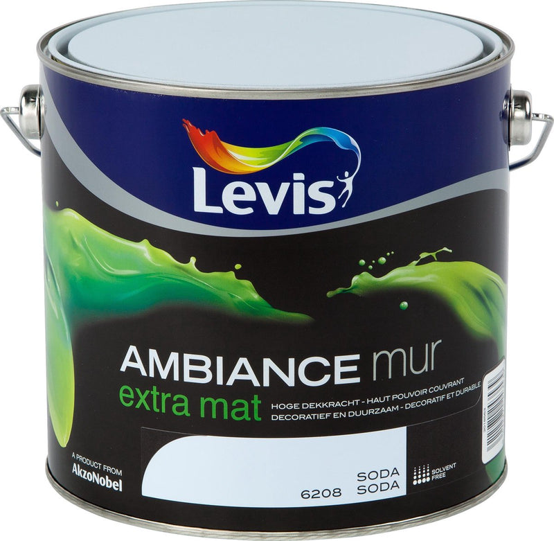 Levis Ambiance Muurverf - Extra Mat - Leliewit - 2,5L