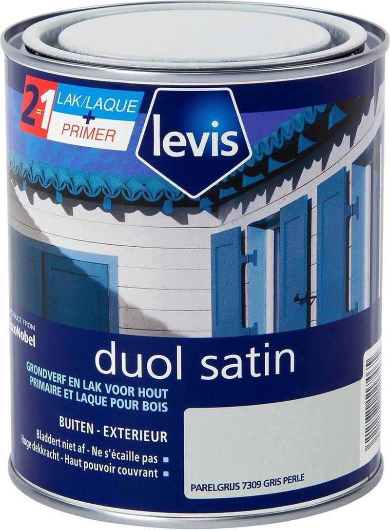 Levis Duol Hout Primer en lak - Mosgroen - Satin - 0.75L