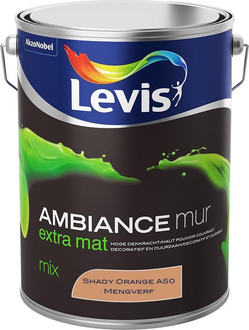 Levis Ambiance Muurverf - Extra Mat - Shady Orange A40 - 5L