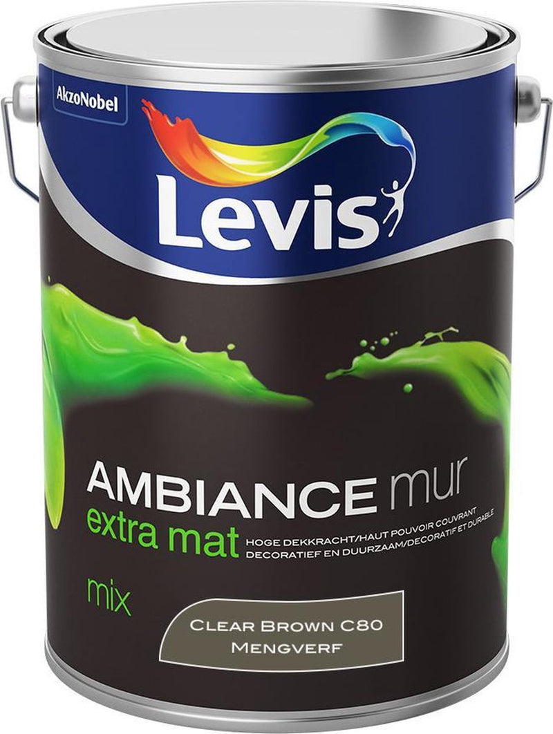 Levis Ambiance Muurverf - Extra Mat - Clear Brown C60 - 5 L