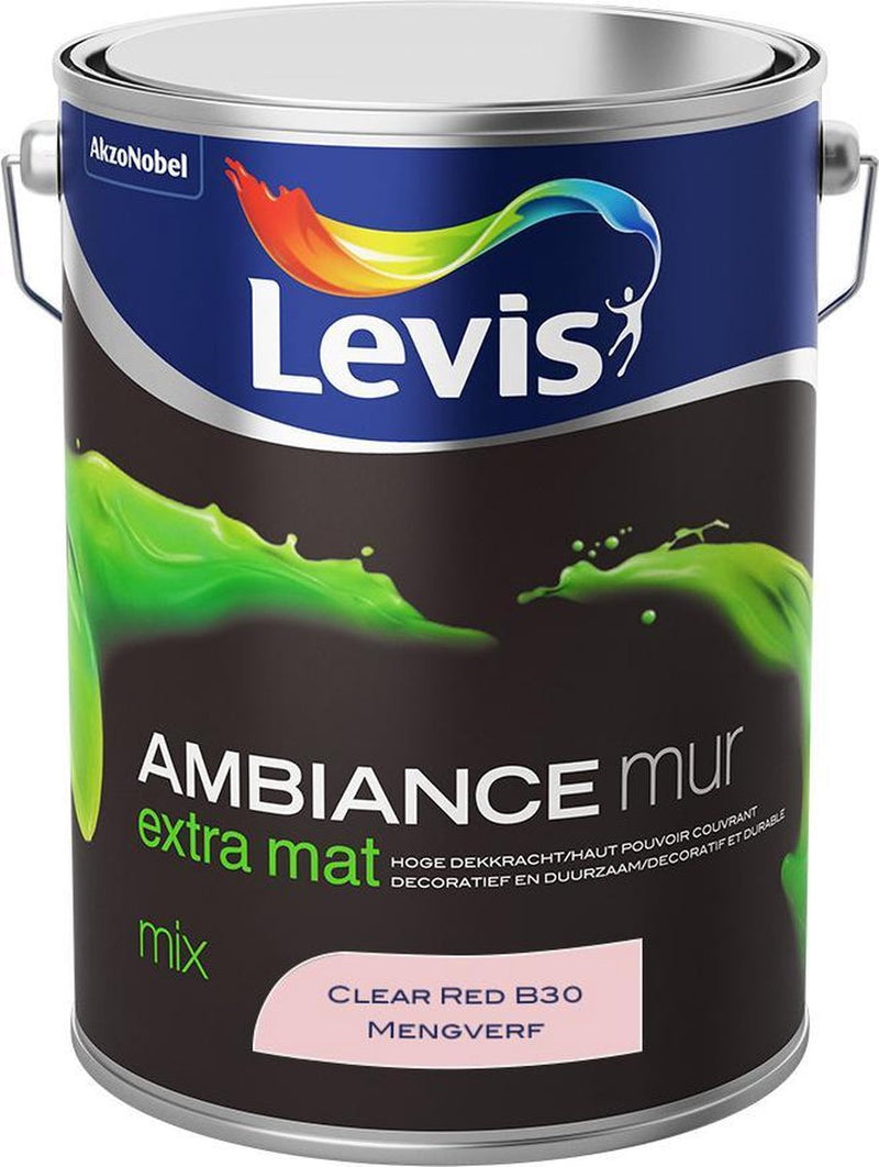 Levis Ambiance Muurverf - Extra Mat - Clear Red B30 - 5 L