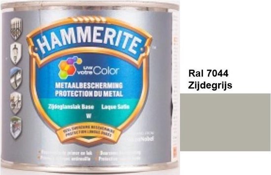 Hammerite Metaallak Lak- 2 in 1 ( primer en eindlaag) - metaal - RAL 1013 - Parelwit- 1 l zijdeglans