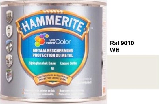 Hammerite Metaallak Lak- 2 in 1 ( primer en eindlaag) - metaal - RAL 1002 - Zandgeel - 1 l zijdeglans