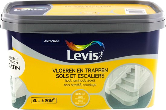 Levis Vloeren en Trappen Verf - Satin - Plume Touch - 2L