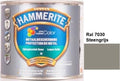 Hammerite Metaallak Lak- 2 in 1 ( primer en eindlaag) - metaal - RAL 8017 - Chocoladebruin - 1 l zijdeglans