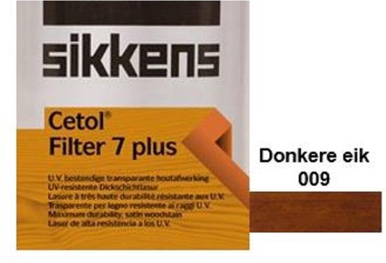 Sikkens Filter 7 plus - Beits - Transparante houtbescherming - uitstekende duurzaamheid - Teak - 085 - 5 L