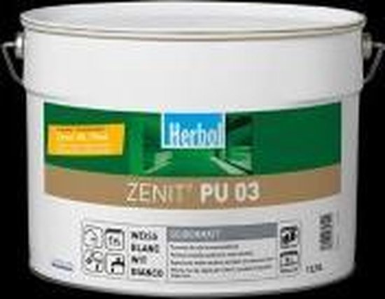 Herbol Zenit PU 03- Verkeerswit - 12.5 Liter