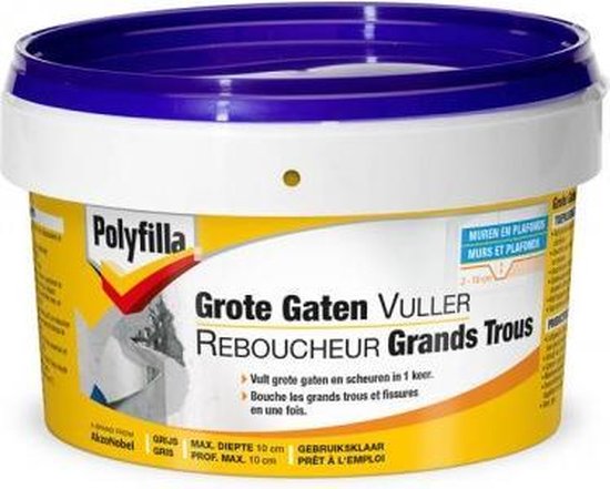 Polyfilla GROTE GATENVULLER PASTA 500 G