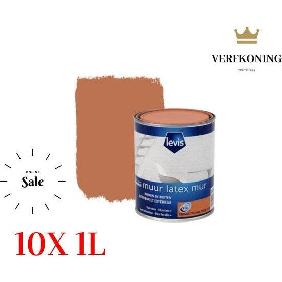 10l Levis Muur Binnen/buiten latex mat Terracotta 10x1l