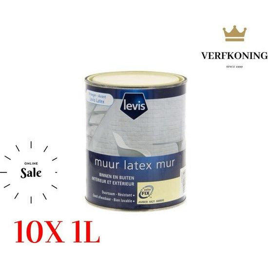 10l Levis Muur Binnen/buiten latex mat Amber 10x1l