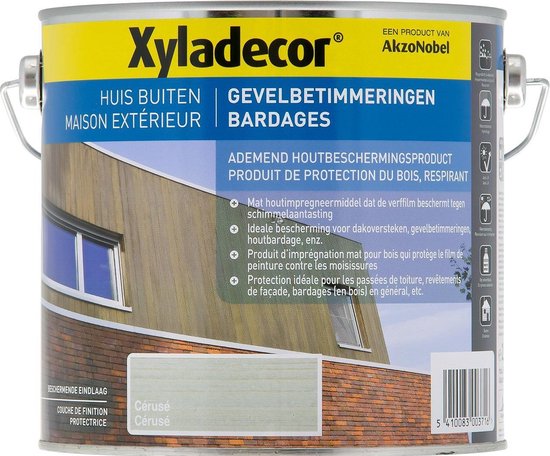 Xyladecor Gevelbetimmeringen Houtbescherming - Loodwit - 2,5L