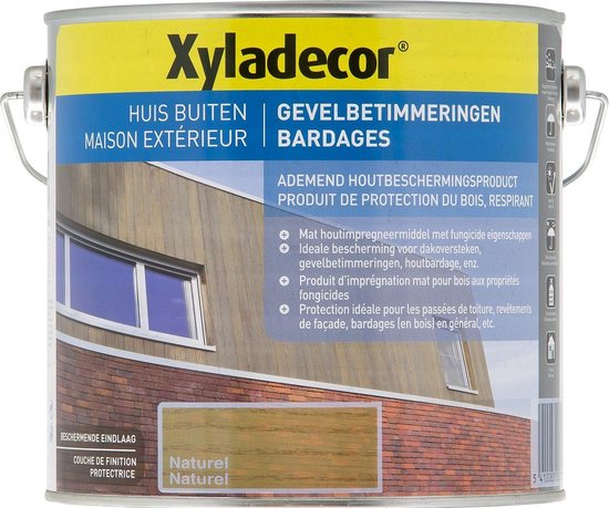 Xyladecor Gevelbetimmeringen Houtbescherming - Loodwit - 2,5L