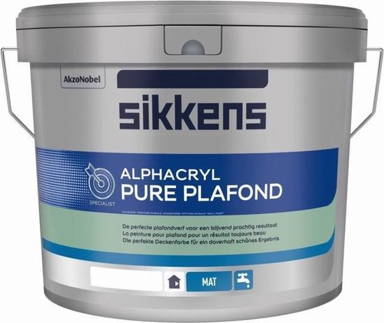 Sikkens ALPHACRYL PURE PLAFOND Wit 5l