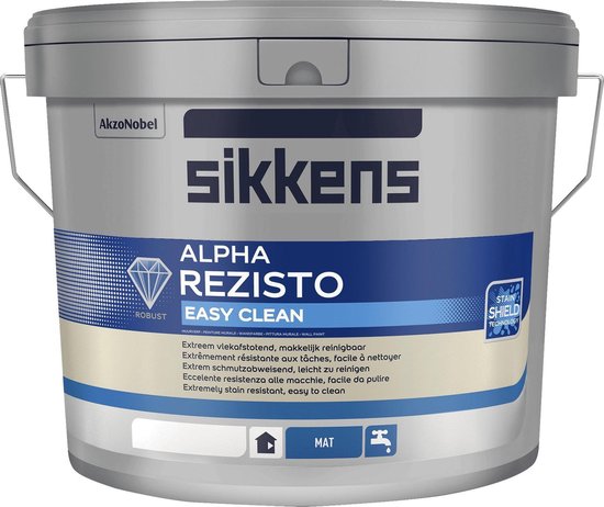 Sikkens Alpha Rezisto Easy Clean 5 liter - RAL 9010