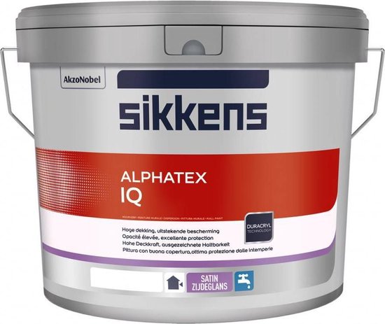 Sikkens Alphatex IQ Zijdeglans 10 liter - Wit