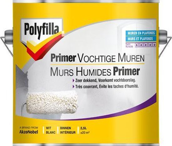 Polyfilla PRIMER VOCHTIGE MUREN 2,5 L