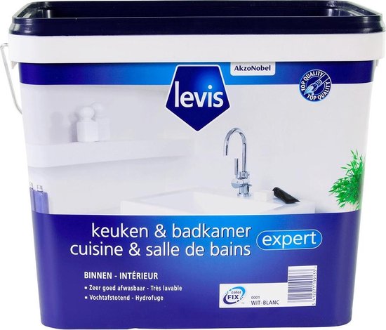 Levis Expert Keuken- & Badkamerverf - Mat - Wit - 5L